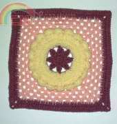 Mothers Corsage afghan square- Melinda Miller
