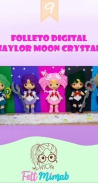 Felt Mimab - Digital Booklet 9 - Saylor Moon Crystal - Spanish