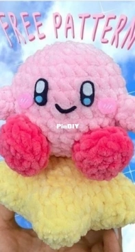 Haru Crochets - Paula - Kirby on a Star - free