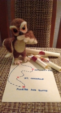 Owls delivery - needle felting