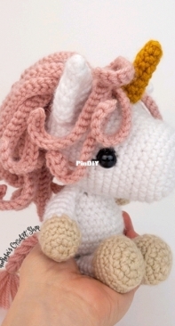 Theresas Crochet Shop - Affordable Cuteness - Theresa Grey - Udele the Unicorn
