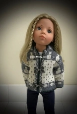 Kisu Takki Doll Cardigan by Peggy Stuart-Free