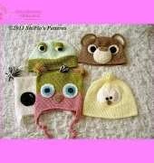 Adult Animal Hats Crochet Pattern #169 by ShiFios Patterns