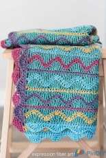 Expression Fiber Arts - Kristina Smiley - Squiggles Baby Blanket