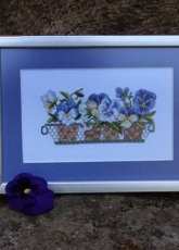 Flowers pansies by Veronique Enginger