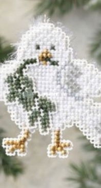 Mill Hill - Winter Holliday Collection - MH18-9304 - Downy Dove