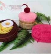 Sky Magenta - Noodles, Cupcake and Icelolly Purse