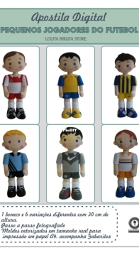 Lolita Biruta Store - Little Football Players - Pequenos Jogadores de Futebol - Portuguese
