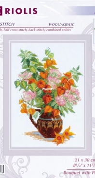 Riolis 2086 Bouquet with Physalis