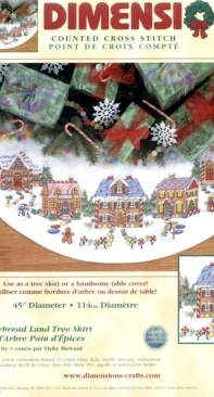 Dimensions 8670 - Gingerbread Land Tree Skirt XSD