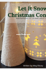 Let It Snow Christmas Cone by Meg Ritcey-Free