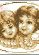 Vervaco 35.294 Angels in sepia pcs