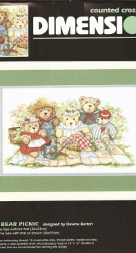 Dimensions 3809 - Teddy Bear Picnic PCS