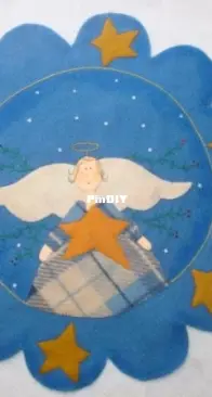 Carpeta ángel de paño lency