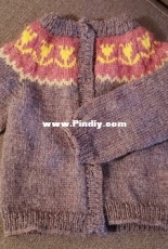 Tulip baby cardigan