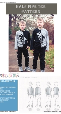 Ellie and Mac - Half Pipe Tee - Sizes 12/18 Months - 14 Years