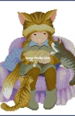 PINN 34-R Girl with Cats XSD + PCS