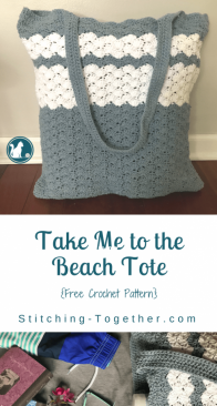 Stitching Together - Jessica Underwood - Take Me to the Beach Tote