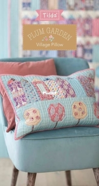Tilda - Plum Garden - Village Pillow -  Free