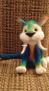 Chunky - the Tiger - needle felting