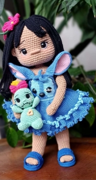 Pontos de Algodão - Eliane Abdanur - Doll -  Lilo - Portuguese