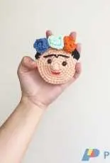 DEMC - Donde Esta Mi Crochet - Anto Galfrascoli - Frida Kahlo Pin - Free