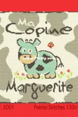 Lili Points - Ma Copine Marguerite E001 in PAT / DMC