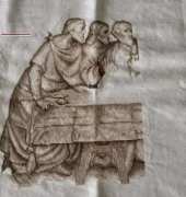 Vervaco Last Supper in Sepia - My WIP