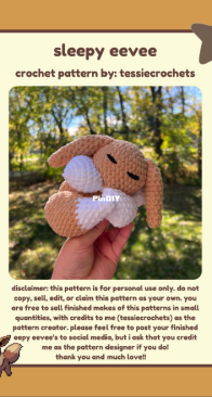 Tessie Crochets - Tess / Tessie - Sleepy Eevee