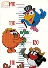 Смешарики - Smeshariki- Kikoriki - Gogoriki Height Chart