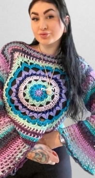 Astro Knotty - Stephanie M - The Mandala effect sweater