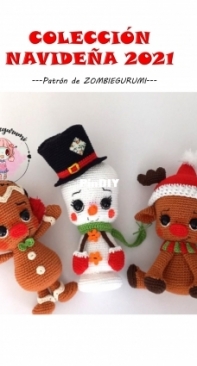 Zombiegurumi - Luisa Contreras - Christmas Collection 2021 - Coleccion Navidena 2021 - Spanish