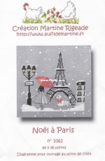 Creation Martine Rigeade 1061 Noël à Paris PCS