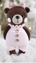 Ludaorlova Toys - Lyudmila Orlova - Teddy Bear Lina - Медвежонок Лина - Russian