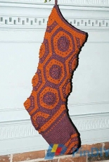 Berroco-Hexagon Stocking by Norah Gaughan-Free