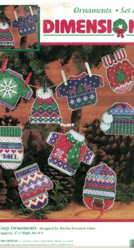 Dimensions 8489 Warm & Cozy Ornaments PCS
