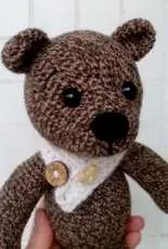 Chocolate cookie teddy bear