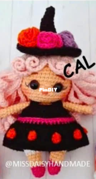 Miss Daisy Handmade - MissDaisyHandmade - Leticia Maria Olano Acosta - Elsie the Witch - CAL version
