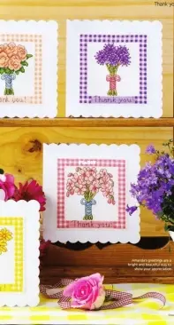 Beautiful Bouquets - Thank You Cards by Amanda Gregory from Cross Stitch Gold 107