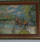 lady & gentleman on their horses