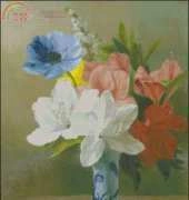 ART116737~Flowers-in-a-Blue-Vase-Posters