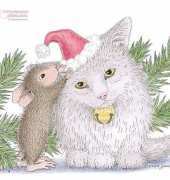 HAED HAEHOM 103 Feline Navidad by Ellen Jareckie, House-Mouse Designs