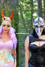 Crochetverse - Stephanie Pokorny - Skull and Bird Mask Hat