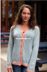 Lace Tipped Cardian by Rachel Brockman - Free