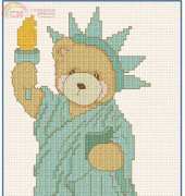 Gloria & Pat - Cherished Teddies - Libby (Statue of Liberty)