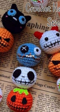 Angela Newco - Angelas Handcrafts - Halloween Stick Candy