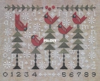 Artful Offering - Chilly Cardinals Sampler PCS