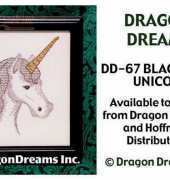 Dragon Dreams -- Blackwork Unicorn