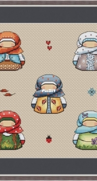 Funny Stitch - Seasonal Dolls by Lena Zachyotkina / Zachetkina / Лена Зачёткина