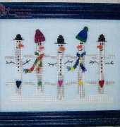 Raise the Roof Designs Snowmen Fence